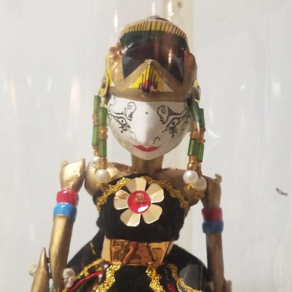 Vintage Wayang Golek Indonesian Cupumanik Shinta Wooden Stick Puppet - Picture 4 of 14